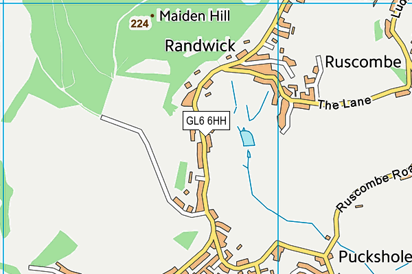 GL6 6HH map - OS VectorMap District (Ordnance Survey)