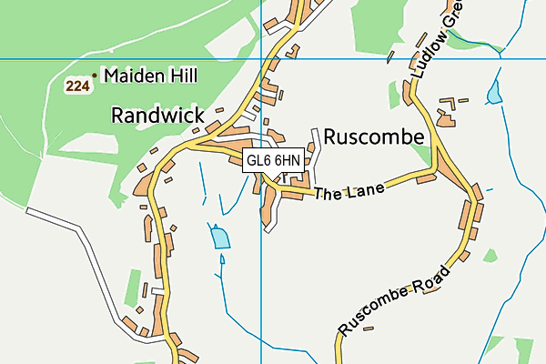 GL6 6HN map - OS VectorMap District (Ordnance Survey)