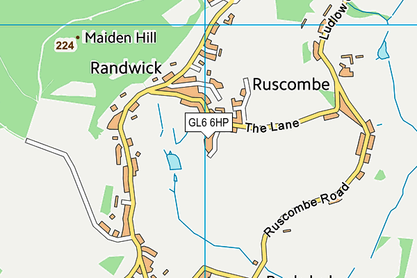 GL6 6HP map - OS VectorMap District (Ordnance Survey)