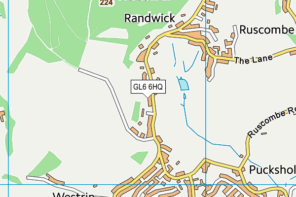 GL6 6HQ map - OS VectorMap District (Ordnance Survey)