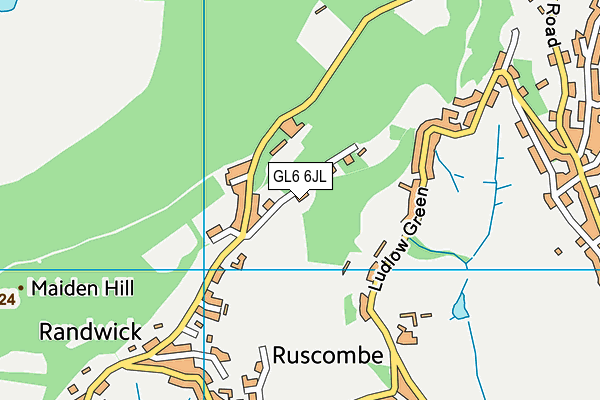 GL6 6JL map - OS VectorMap District (Ordnance Survey)