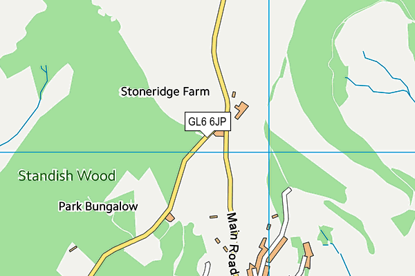 GL6 6JP map - OS VectorMap District (Ordnance Survey)