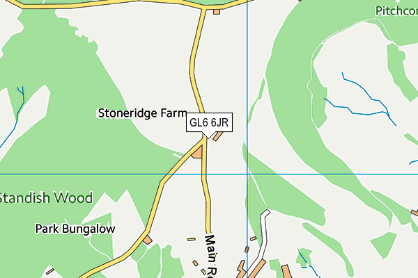 GL6 6JR map - OS VectorMap District (Ordnance Survey)