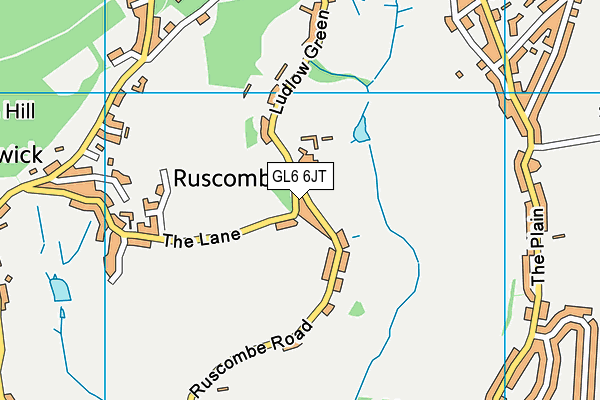 GL6 6JT map - OS VectorMap District (Ordnance Survey)