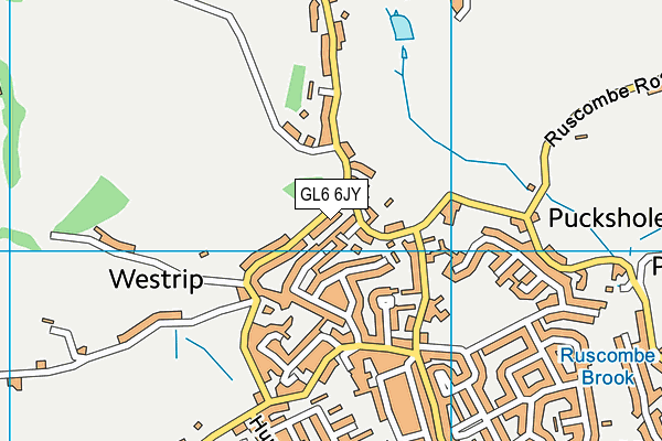 GL6 6JY map - OS VectorMap District (Ordnance Survey)