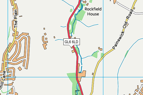 GL6 6LD map - OS VectorMap District (Ordnance Survey)