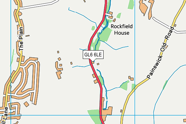 GL6 6LE map - OS VectorMap District (Ordnance Survey)