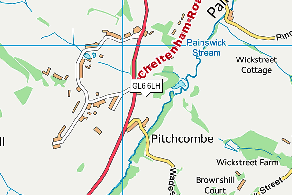 GL6 6LH map - OS VectorMap District (Ordnance Survey)