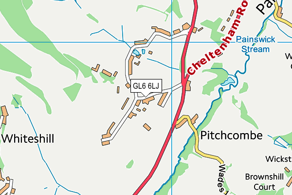 GL6 6LJ map - OS VectorMap District (Ordnance Survey)