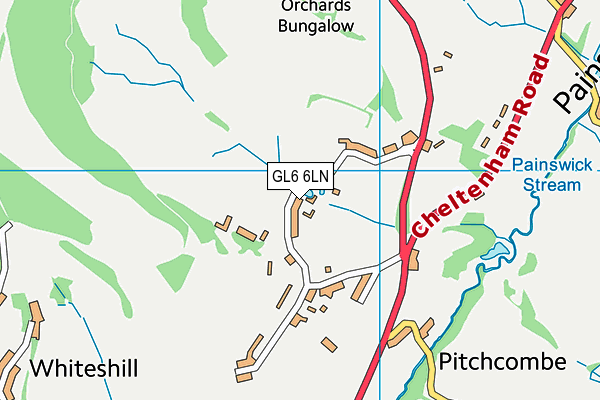 GL6 6LN map - OS VectorMap District (Ordnance Survey)