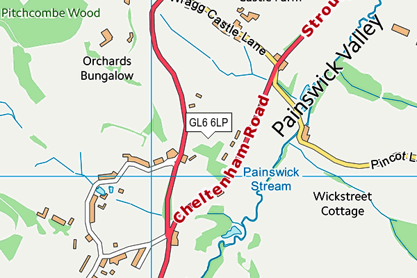 GL6 6LP map - OS VectorMap District (Ordnance Survey)