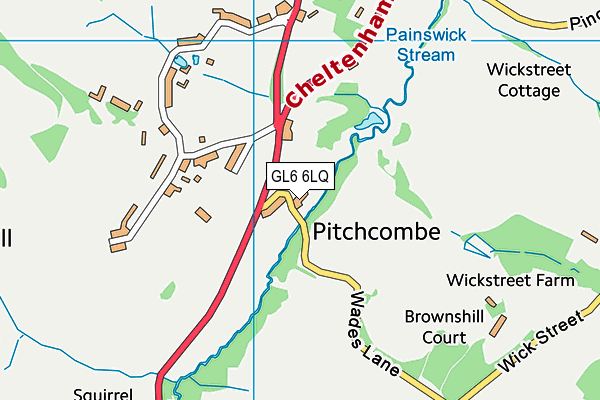 GL6 6LQ map - OS VectorMap District (Ordnance Survey)