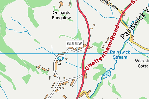 GL6 6LW map - OS VectorMap District (Ordnance Survey)