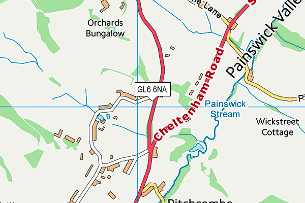 GL6 6NA map - OS VectorMap District (Ordnance Survey)