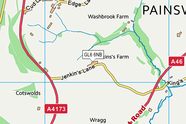 GL6 6NB map - OS VectorMap District (Ordnance Survey)