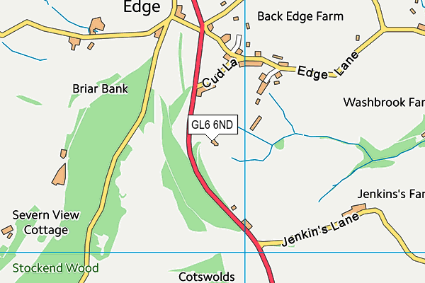 GL6 6ND map - OS VectorMap District (Ordnance Survey)