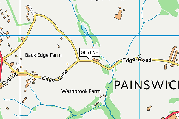 GL6 6NE map - OS VectorMap District (Ordnance Survey)