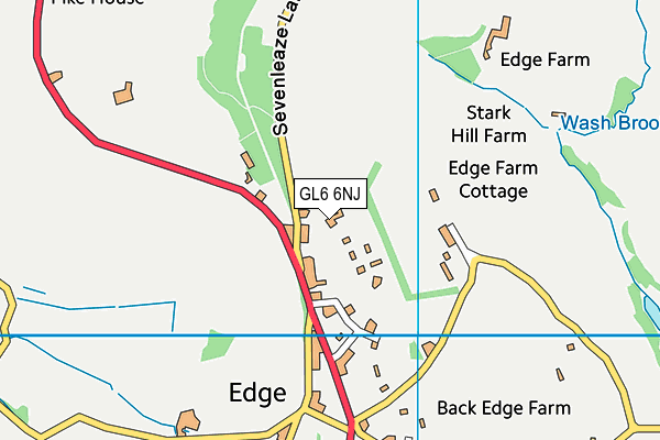 GL6 6NJ map - OS VectorMap District (Ordnance Survey)