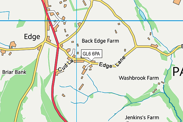 GL6 6PA map - OS VectorMap District (Ordnance Survey)