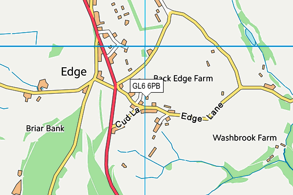 GL6 6PB map - OS VectorMap District (Ordnance Survey)