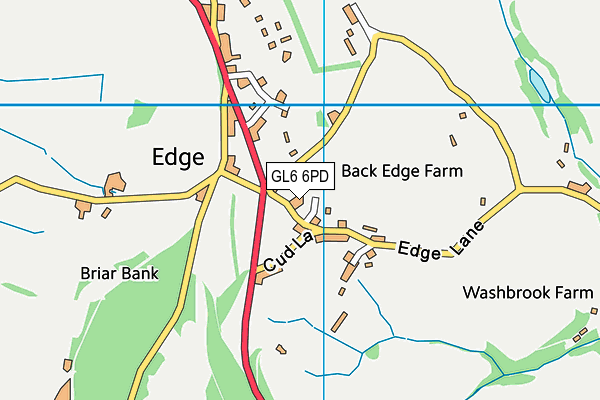 GL6 6PD map - OS VectorMap District (Ordnance Survey)