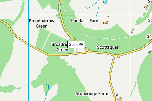 GL6 6PP map - OS VectorMap District (Ordnance Survey)