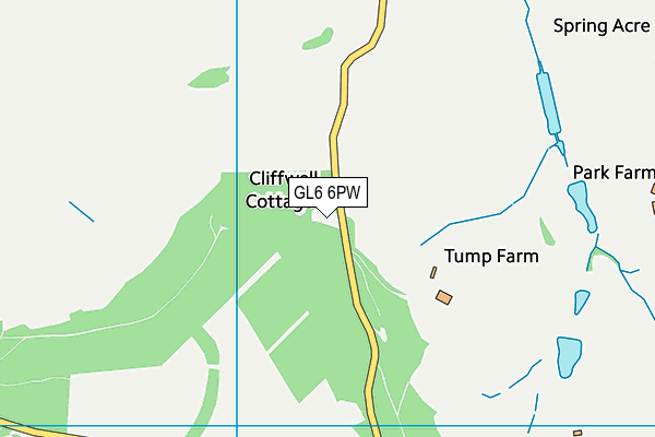 GL6 6PW map - OS VectorMap District (Ordnance Survey)