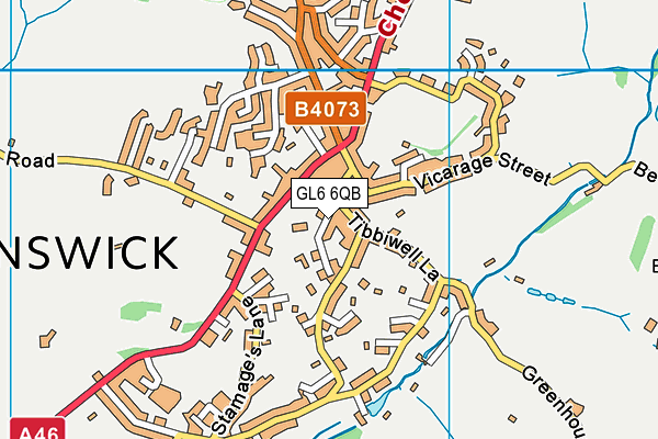 GL6 6QB map - OS VectorMap District (Ordnance Survey)