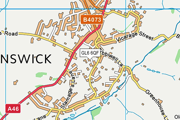 GL6 6QF map - OS VectorMap District (Ordnance Survey)