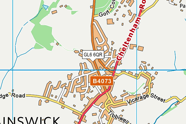 GL6 6QR map - OS VectorMap District (Ordnance Survey)