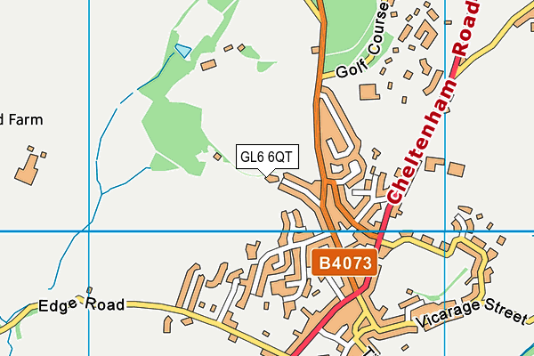 GL6 6QT map - OS VectorMap District (Ordnance Survey)