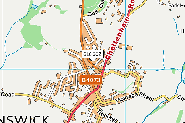 GL6 6QZ map - OS VectorMap District (Ordnance Survey)