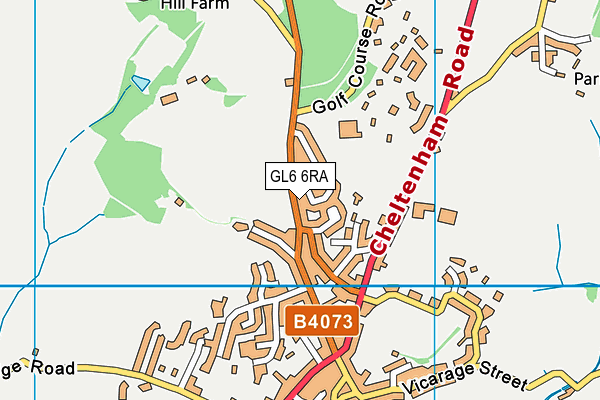 GL6 6RA map - OS VectorMap District (Ordnance Survey)