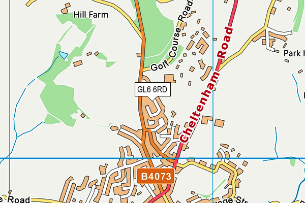 GL6 6RD map - OS VectorMap District (Ordnance Survey)