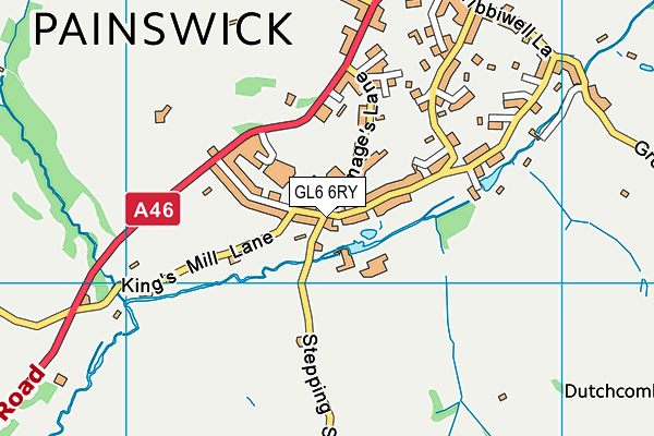 GL6 6RY map - OS VectorMap District (Ordnance Survey)