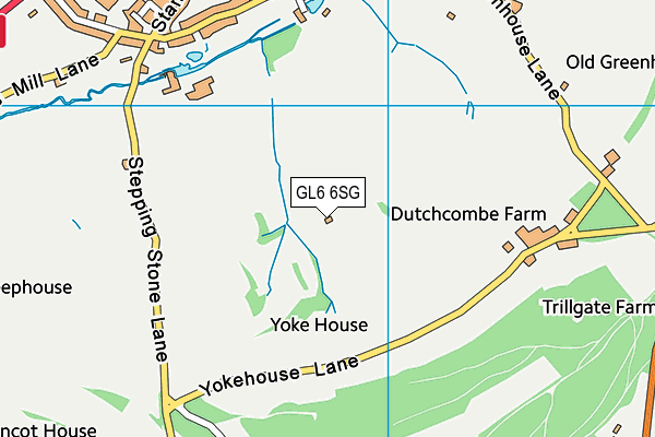 GL6 6SG map - OS VectorMap District (Ordnance Survey)