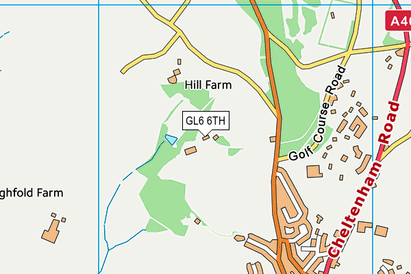 GL6 6TH map - OS VectorMap District (Ordnance Survey)