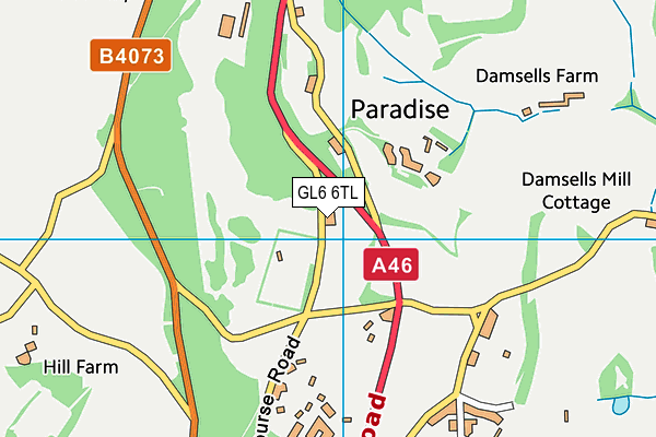 Painswick Golf Club map (GL6 6TL) - OS VectorMap District (Ordnance Survey)