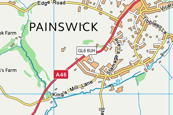 GL6 6UH map - OS VectorMap District (Ordnance Survey)