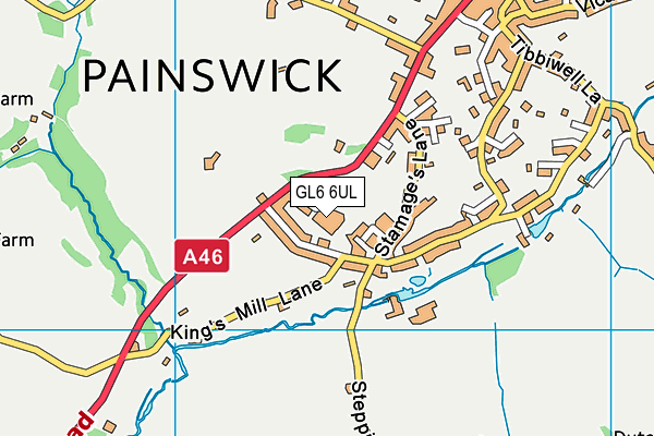 GL6 6UL map - OS VectorMap District (Ordnance Survey)