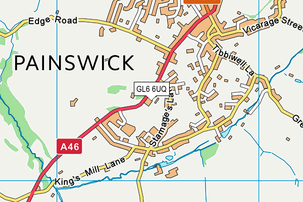 GL6 6UQ map - OS VectorMap District (Ordnance Survey)