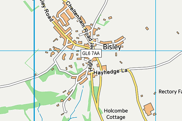 GL6 7AA map - OS VectorMap District (Ordnance Survey)