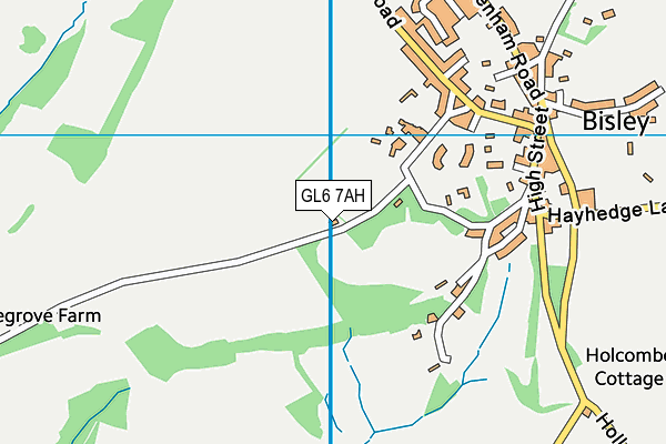 GL6 7AH map - OS VectorMap District (Ordnance Survey)