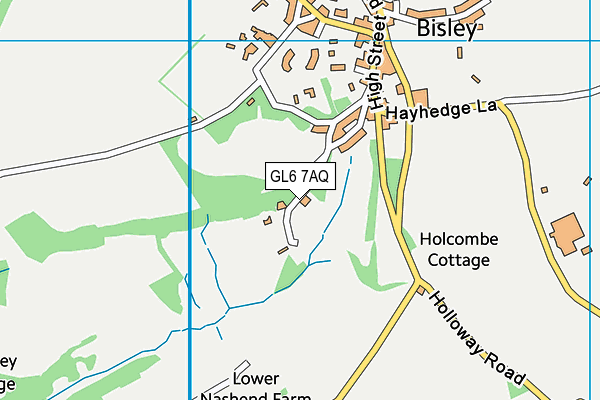 GL6 7AQ map - OS VectorMap District (Ordnance Survey)