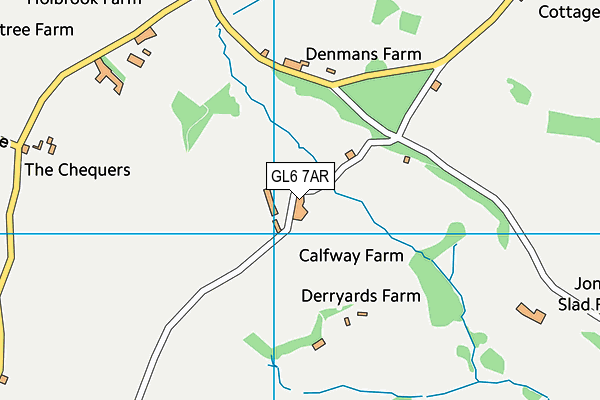 GL6 7AR map - OS VectorMap District (Ordnance Survey)