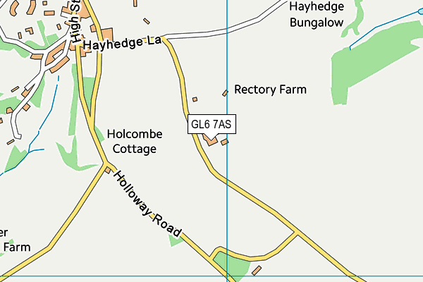 GL6 7AS map - OS VectorMap District (Ordnance Survey)