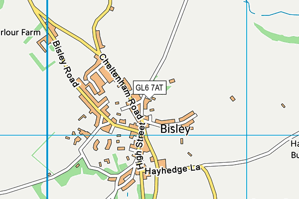 GL6 7AT map - OS VectorMap District (Ordnance Survey)