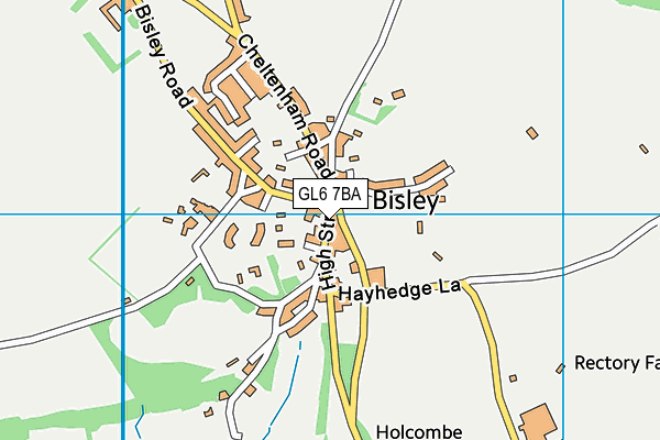 GL6 7BA map - OS VectorMap District (Ordnance Survey)
