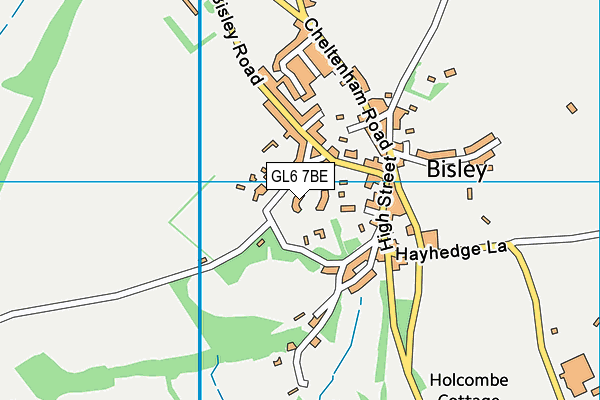 GL6 7BE map - OS VectorMap District (Ordnance Survey)