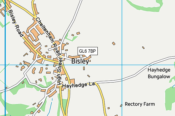 GL6 7BP map - OS VectorMap District (Ordnance Survey)